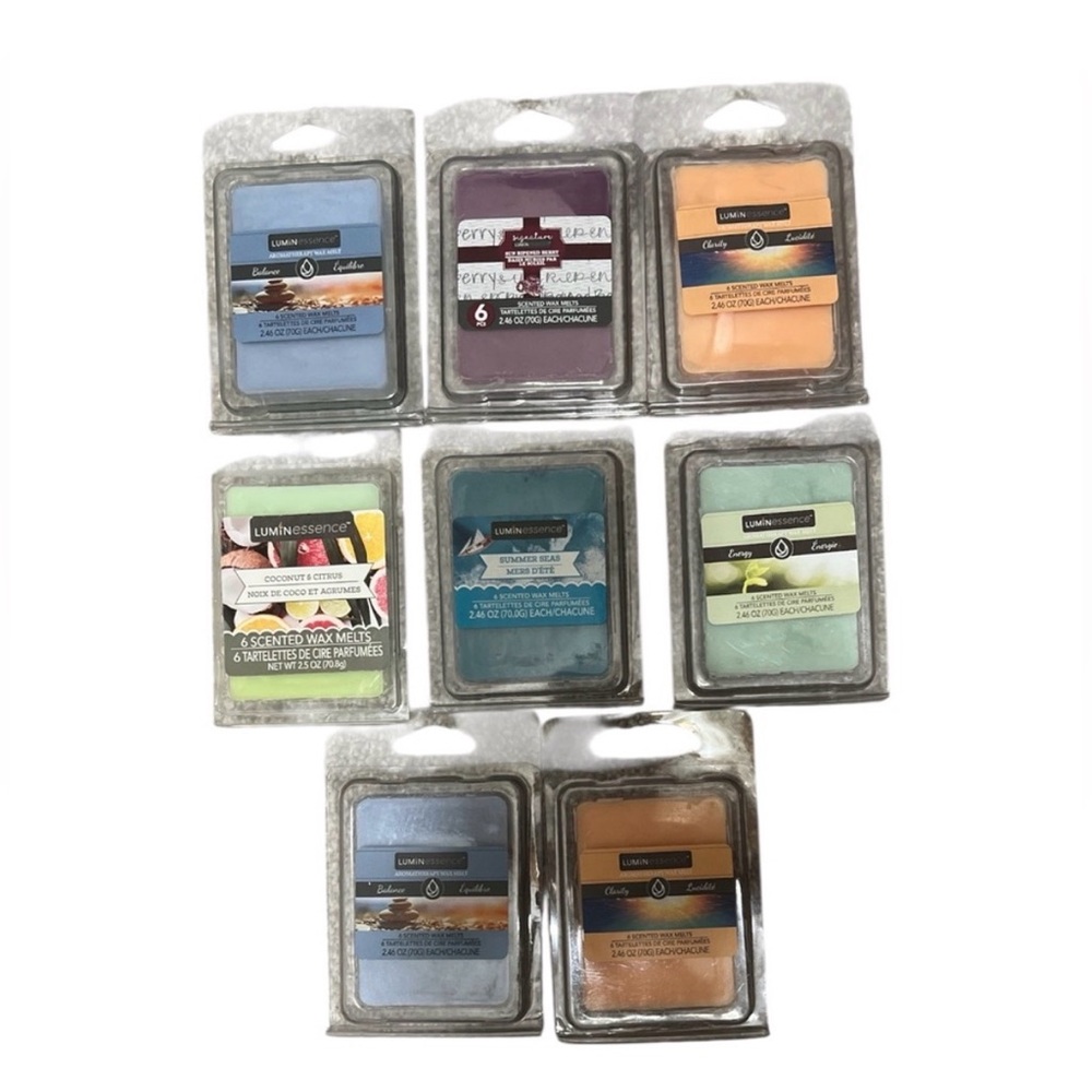Lot of 8 Luminessence Wax Melts NWT Variety Pack Scented Cubes